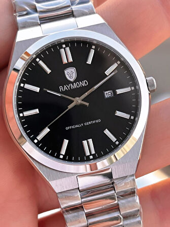 Raymond Nişan Ve Damatlara Özel Çelik Kordon 2 Yıl Garantili 5 Atm Erkek Kol Saati+Bileklik RMD.24