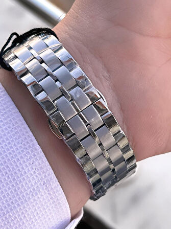 Raymond Nişan Ve Damatlara Özel Çelik Kordon 2 Yıl Garantili 5 Atm Erkek Kol Saati+Bileklik RMD.30