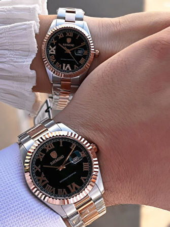 Raymond Ciflere Özel Sevgili Kombini 2 Yıl Garantili 5 Atm Suya Dayanklı Çift Saati CFT.03