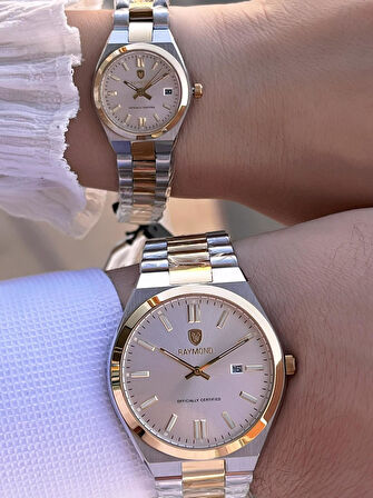 Raymond Ciflere Özel Sevgili Kombini 2 Yıl Garantili 5 Atm Suya Dayanklı Çift Saati CFT.05