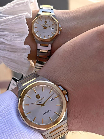 Raymond Ciflere Özel Sevgili Kombini 2 Yıl Garantili 5 Atm Suya Dayanklı Çift Saati CFT.08