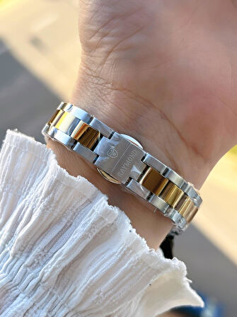 Raymond 2 Yıl Garantili Çelik Kasa Ve Kordon Kararma Renk Atma Yapmaz 5 Atm Kadın Kol Saati 611821.1