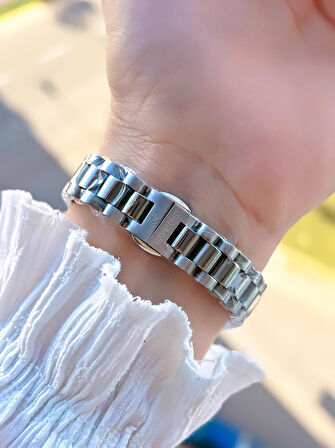 Raymond 2 Yıl Garantili Çelik Kasa Ve Kordon Kararma Renk Atma Yapmaz 5 Atm Kadın Kol Saati 611189.4