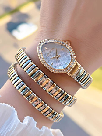 U.S.Polo Assn. Çelik Kordon Ve Kasa Kararma Renk Atma Yapmaz 2 Yıl Garantili Kadın Kol Saati MDL.04