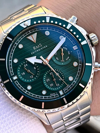 Rms Romanson 2 Yıl Garantili Çelik Kordon Çelik Kasa 5 Atm Suya Dayanıklı Erkek Kol Saati AG1503.02