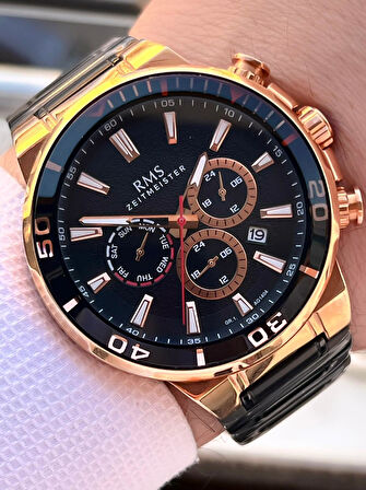 RMS Romanson İç Fonksiyonları Aktif  Özel Seri Kararmaz Renk Atmaz 5 Atm Erkek Kol Saati AG1404.09