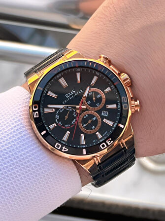 RMS Romanson İç Fonksiyonları Aktif  Özel Seri Kararmaz Renk Atmaz 5 Atm Erkek Kol Saati AG1404.09