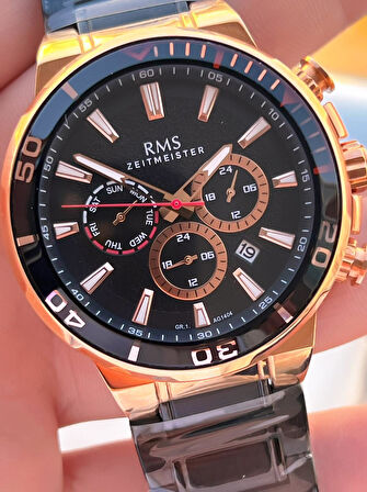 RMS Romanson İç Fonksiyonları Aktif  Özel Seri Kararmaz Renk Atmaz 5 Atm Erkek Kol Saati AG1404.09