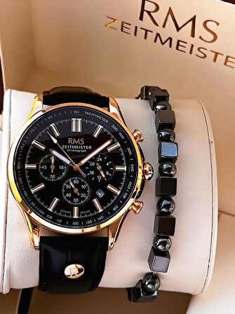 Romanson Deri Kordon İç Fonksiyonları Aktif 5 Atm Suya Dayanıklı Erkek Kol Saati AG1578.07