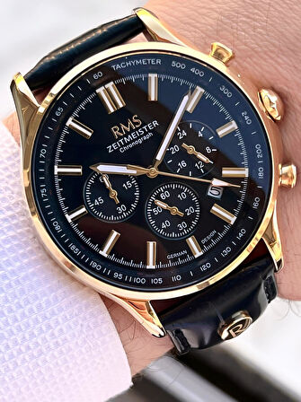 Romanson Deri Kordon İç Fonksiyonları Aktif 5 Atm Suya Dayanıklı Erkek Kol Saati AG1578.07