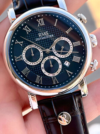 Romanson Deri Kordon İç Fonksiyonları Aktif 5 Atm Suya Dayanıklı Erkek Kol Saati AG1634.02