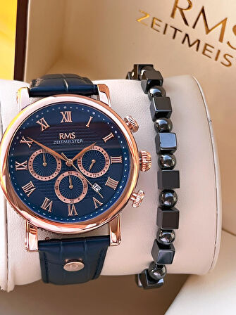 Romanson Deri Kordon İç Fonksiyonları Aktif 5 Atm Suya Dayanıklı Erkek Kol Saati AG1634.06