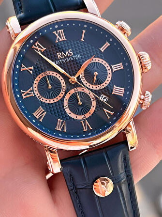 Romanson Deri Kordon İç Fonksiyonları Aktif 5 Atm Suya Dayanıklı Erkek Kol Saati AG1634.06