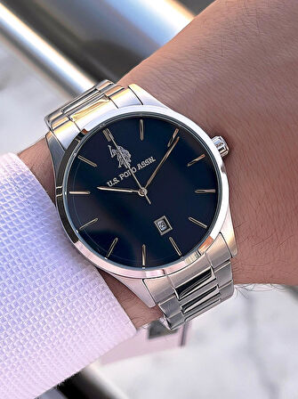 U.S.Polo Assn İtalyan Tasarım Bileklik Hediyeli 2 Yıl Garantili 5 Atm Erkek Kol Saati E.USP1072-03