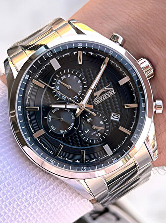 Slazenger İtalyan Tasarım Bileklik Hediyeli 2 Yıl Garantili 10 Atm Çelik Erkek Kol Saat ESL.N1936.1