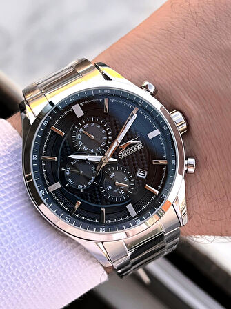 Slazenger İtalyan Tasarım Bileklik Hediyeli 2 Yıl Garantili 10 Atm Çelik Erkek Kol Saat ESL.N1936.1