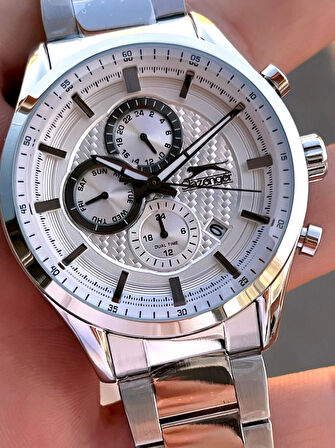 Slazenger İtalyan Tasarım Bileklik Hediyeli 2 Yıl Garantili 10 Atm Çelik Erkek Kol Saat ESL.N1936.2