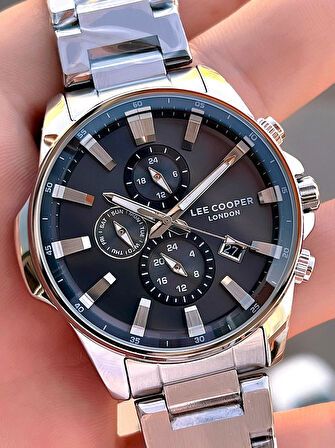 Lee Cooper İtalyan Tasarım Bileklik Hediyeli 2 Yıl Garantili 5 Atm Erkek Kol Saati ELC.08327.350