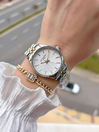 Lee Cooper Çelik Kordonlu 3 Atm Suya Dayanıklı 2 Yıl Garantili Kadın Kol Saati BLC08323.230