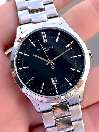 Pierre Cardin İtalyan Tasarım Bileklik Hediyeli Çelik Kasa Ve Kordon 3 Atm Erkek Kol Saati PC.0302.1