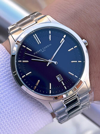 Pierre Cardin İtalyan Tasarım Bileklik Hediyeli Çelik Kasa Ve Kordon 3 Atm Erkek Kol Saati PC.0302.2