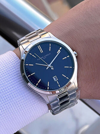 Pierre Cardin İtalyan Tasarım Bileklik Hediyeli Çelik Kasa Ve Kordon 3 Atm Erkek Kol Saati PC.0302.2