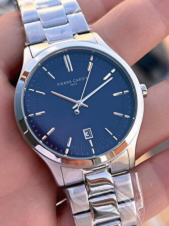 Pierre Cardin İtalyan Tasarım Bileklik Hediyeli Çelik Kasa Ve Kordon 3 Atm Erkek Kol Saati PC.0302.2