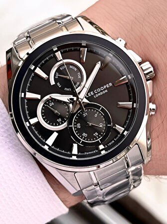 Lee Cooper Premium NişanVe Damatlara Özel 2 Yıl Garantili 5 Atm Erkek Kol Saati+Bileklik E.08249.350