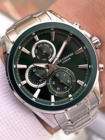 Lee Cooper Premium NişanVe Damatlara Özel 2 Yıl Garantili 5 Atm Erkek Kol Saati+Bileklik E.08249.370
