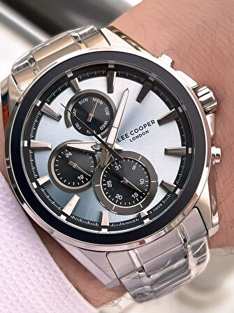 Lee Cooper Premium NişanVe Damatlara Özel 2 Yıl Garantili 5 Atm Erkek Kol Saati+Bileklik E.08249.300