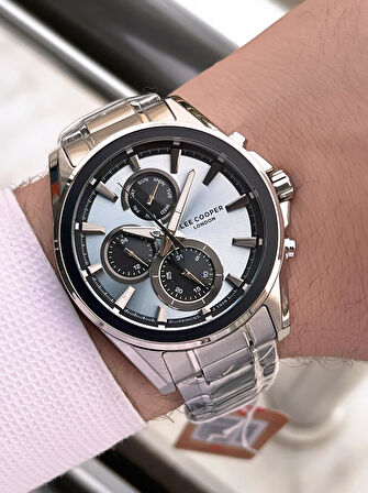 Lee Cooper Premium NişanVe Damatlara Özel 2 Yıl Garantili 5 Atm Erkek Kol Saati+Bileklik E.08249.300