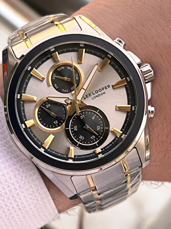 Lee Cooper Premium Nişan Ve Damatlara Özel 2 Yıl Garantili 5 Atm Erkek Kol Saati+Bileklik E08249.230