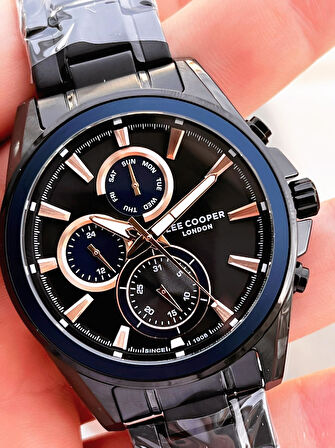 Lee Cooper Premium Nişan Ve Damatlara Özel 2 Yıl Garantili 5 Atm Erkek Kol Saati+Bileklik E08249.650