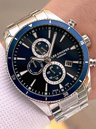 Lee Cooper İtalyan Tasarım Bileklik Hediyeli 2 Yıl Garantili 5 Atm Erkek Kol Saati ELC.08326.390