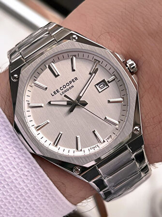 Lee Cooper İtalyan Tasarım Bileklik Hediyeli 2 Yıl Garantili 5 Atm Erkek Kol Saati ELC.08252.330