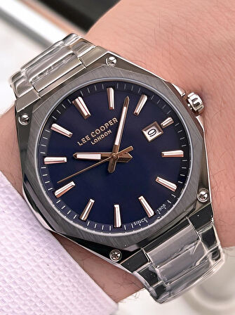 Lee Cooper İtalyan Tasarım Bileklik Hediyeli 2 Yıl Garantili 5 Atm Erkek Kol Saati ELC.08252.690