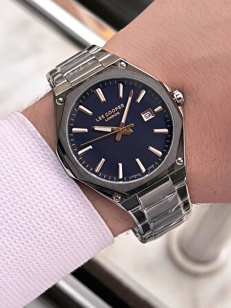 Lee Cooper İtalyan Tasarım Bileklik Hediyeli 2 Yıl Garantili 5 Atm Erkek Kol Saati ELC.08252.690