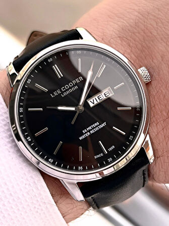 Lee Cooper İtalyan Tasarım Bileklik Hediyeli 2 Yıl Garantili 5 Atm Erkek Kol Saati ELC.08235.331