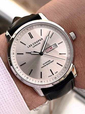 Lee Cooper İtalyan Tasarım Bileklik Hediyeli 2 Yıl Garantili 5 Atm Erkek Kol Saati ELC.08235.351