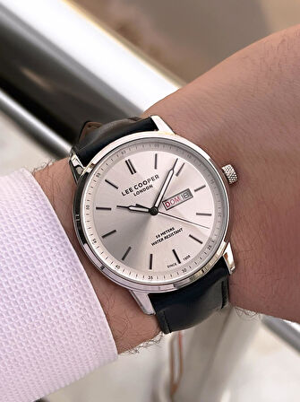 Lee Cooper İtalyan Tasarım Bileklik Hediyeli 2 Yıl Garantili 5 Atm Erkek Kol Saati ELC.08235.351