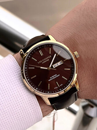 Lee Cooper İtalyan Tasarım Bileklik Hediyeli 2 Yıl Garantili 5 Atm Erkek Kol Saati ELC.08235.142