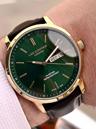 Lee Cooper İtalyan Tasarım Bileklik Hediyeli 2 Yıl Garantili 5 Atm Erkek Kol Saati ELC.08235.172
