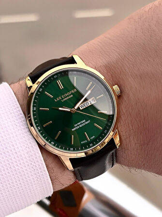 Lee Cooper İtalyan Tasarım Bileklik Hediyeli 2 Yıl Garantili 5 Atm Erkek Kol Saati ELC.08235.172