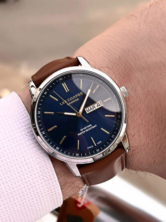 Lee Cooper İtalyan Tasarım Bileklik Hediyeli 2 Yıl Garantili 5 Atm Erkek Kol Saati ELC.08235.394