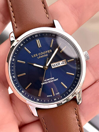 Lee Cooper İtalyan Tasarım Bileklik Hediyeli 2 Yıl Garantili 5 Atm Erkek Kol Saati ELC.08235.394
