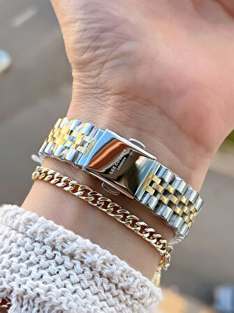 Lee Cooper Çelik Kordonlu 3 Atm Suya Dayanıklı 2 Yıl Garantili Kadın Kol Saati BC.08210.270