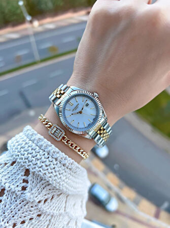 Lee Cooper Çelik Kordonlu 3 Atm Suya Dayanıklı 2 Yıl Garantili Kadın Kol Saati BC.08210.220