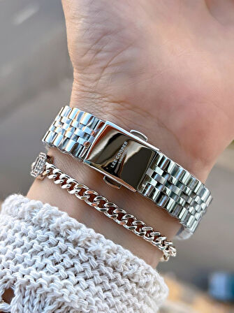 Lee Cooper Çelik Kordonlu 3 Atm Suya Dayanıklı 2 Yıl Garantili Kadın Kol Saati BC.08210.320