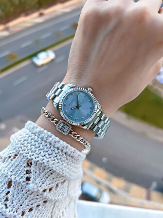 Lee Cooper Çelik Kordonlu 3 Atm Suya Dayanıklı 2 Yıl Garantili Kadın Kol Saati BC.08212.300