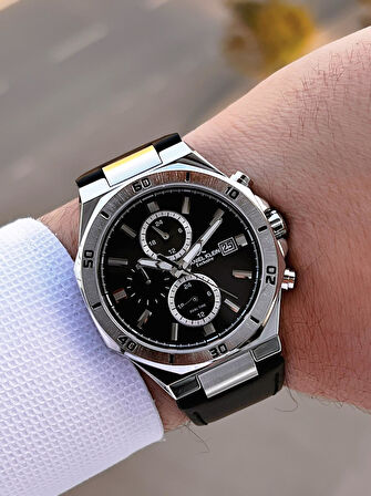 Daniel Klein Deri Kordon İç Kadran Fonksiyonları Aktif 3 Atm Suya Dayanıklı Erkek Kol Saati E140003-1